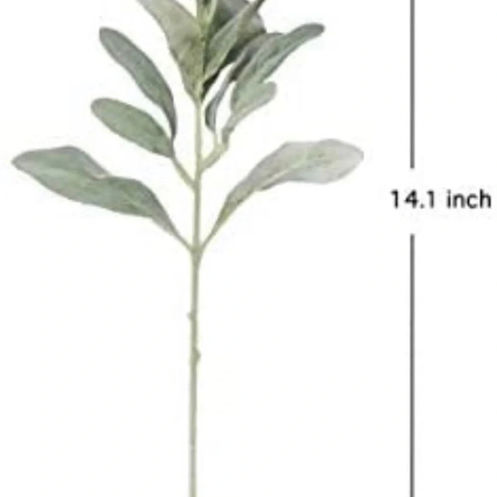 10 Count | Lambs Ear Eucalyptus Artificial Stems Branches